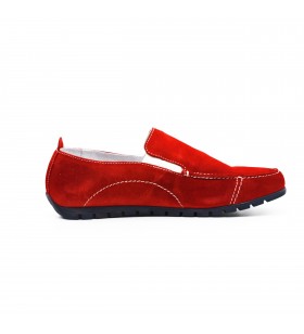 Mocasini Barbati Iulis Shoes Din Piele Naturala 100%, Rosu, 143 R