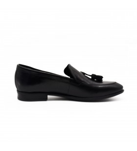 Pantofi Loafers Barbati Iulis Shoes, Negru, Piele Naturala 100%