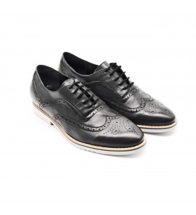 Pantofi Barbati Tip Oxford Iulis Shoes Din Piele Naturala 100%, Negru, 191N