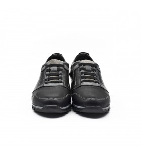 Pantofi Sport Barbati Iulis Shoes Din Piele Naturala 100%, Negru, 165 N
